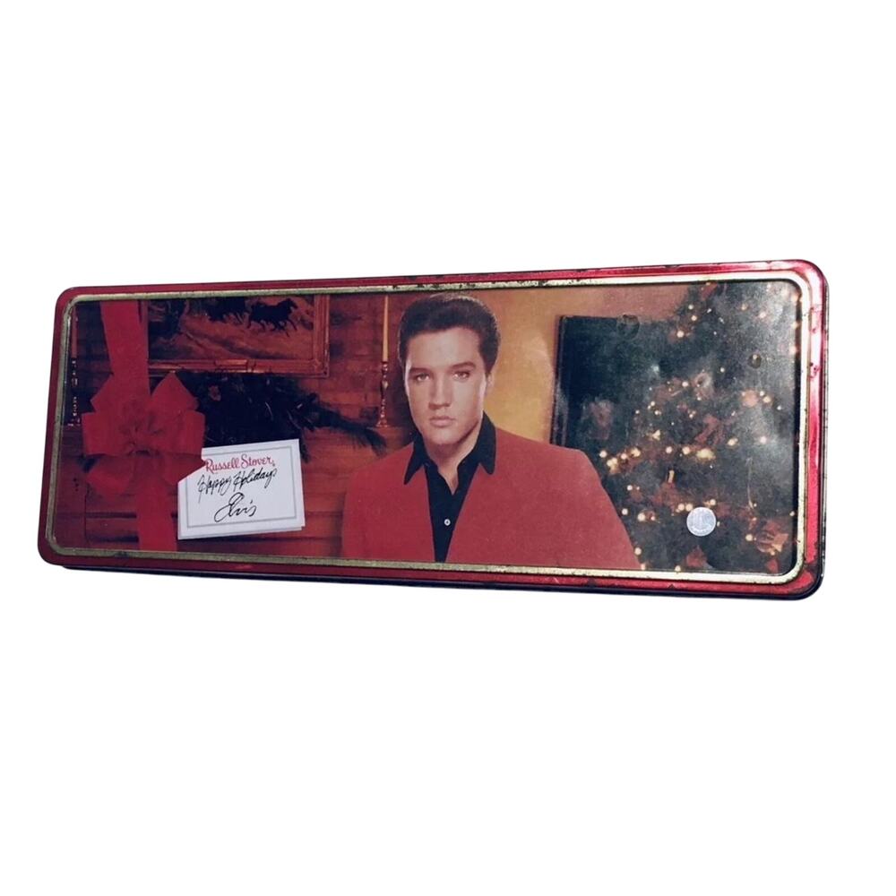 Elvis Presley Collectible Russell Stover Candy Tin.